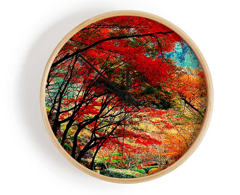 Autumn Tree Delight Clock - Wallart-Direct UK