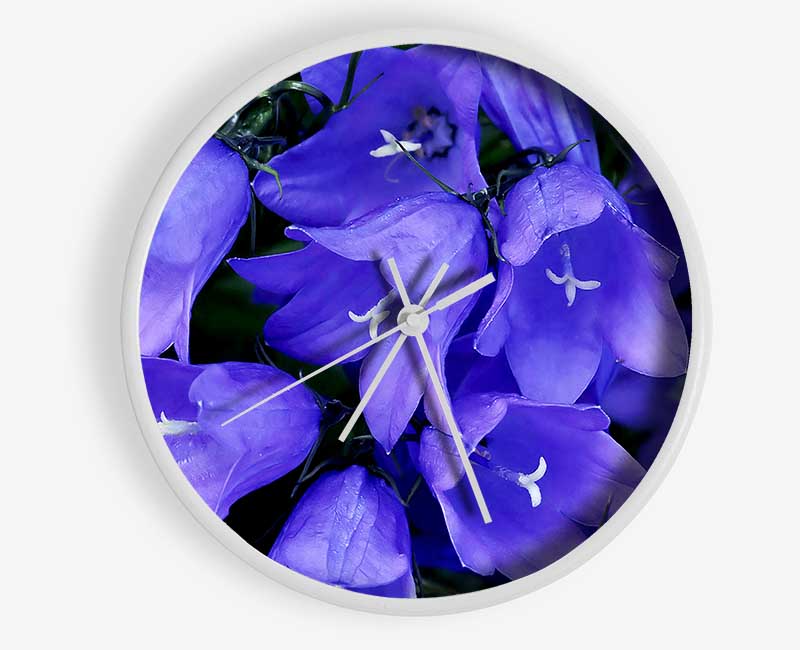 Purple Bluebells Clock - Wallart-Direct UK