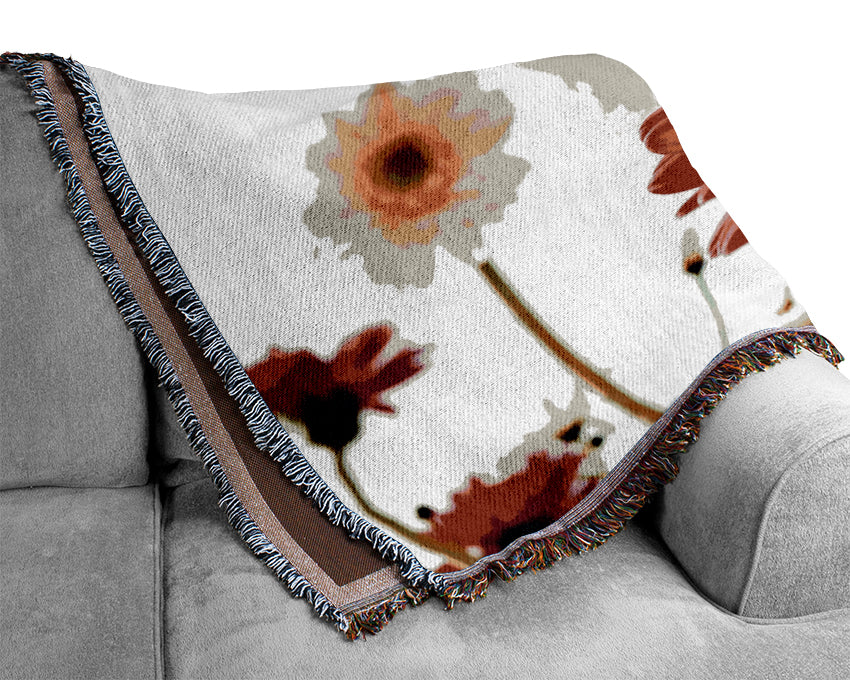 Daisy Sky Sunlight Woven Blanket