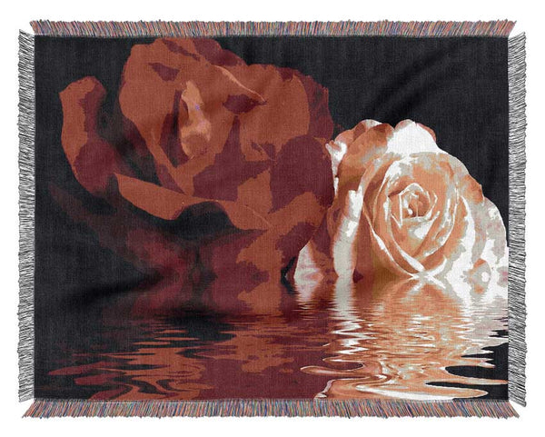 The Floating Roses Woven Blanket