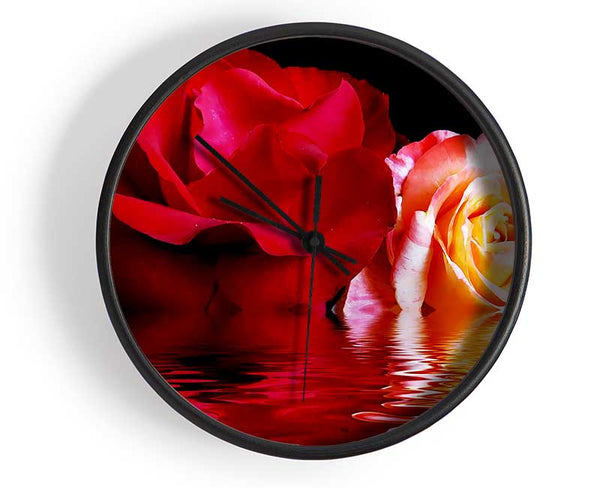 The Floating Roses Clock - Wallart-Direct UK