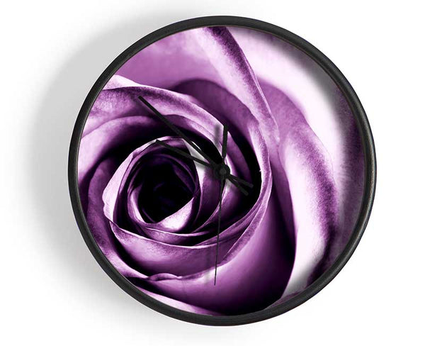 Purple Rose Delight Clock - Wallart-Direct UK