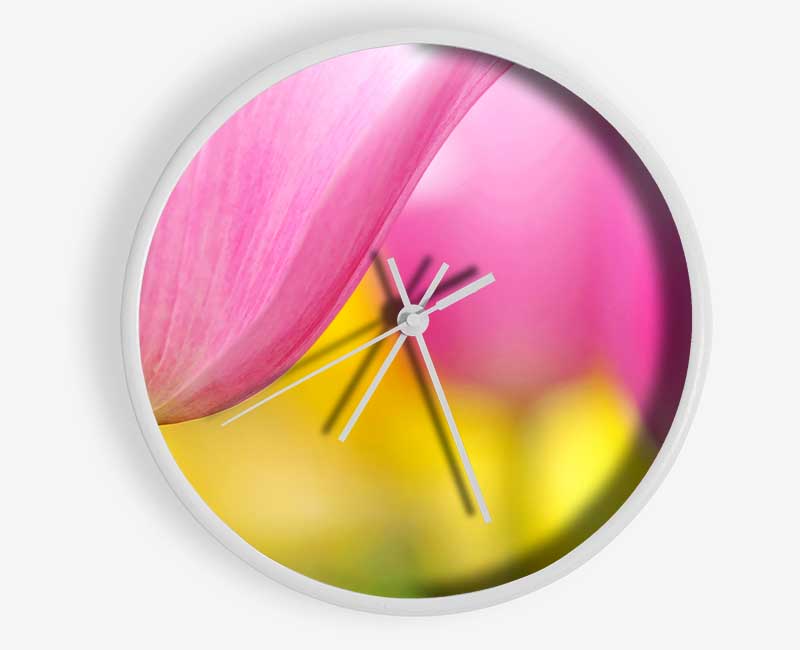 Close-Up Soft Heaven Tulip Clock - Wallart-Direct UK