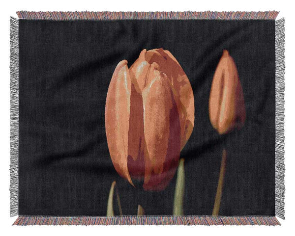 Tulips In A Bath Of Light Woven Blanket