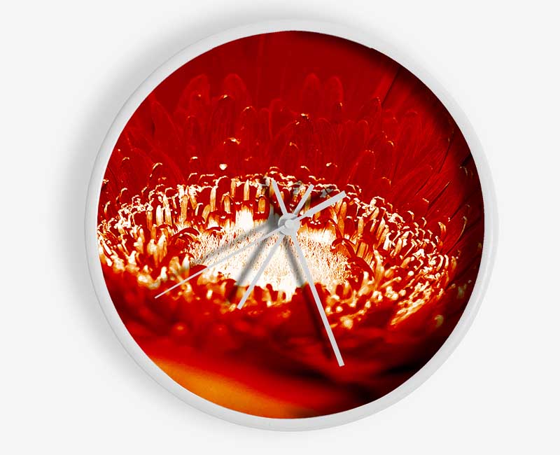 Red Centre Clock - Wallart-Direct UK