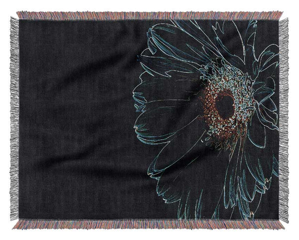 Night Flower Woven Blanket