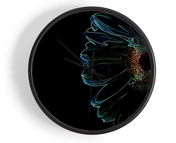 Night Flower Clock - Wallart-Direct UK