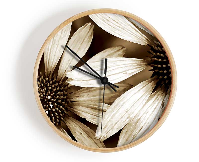 Sun Flower Duo Clock - Wallart-Direct UK