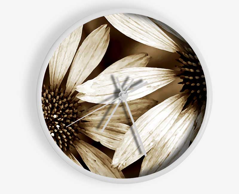 Sun Flower Duo Clock - Wallart-Direct UK