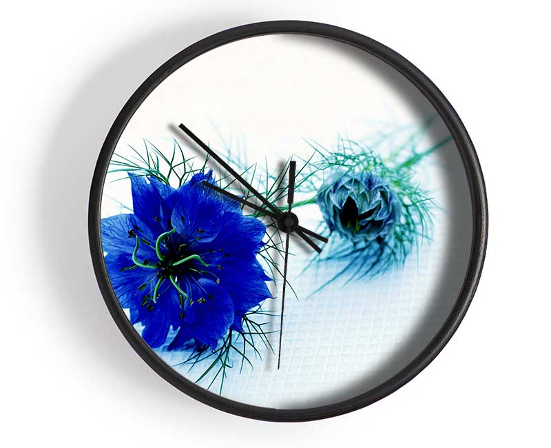 Blue Passion Clock - Wallart-Direct UK