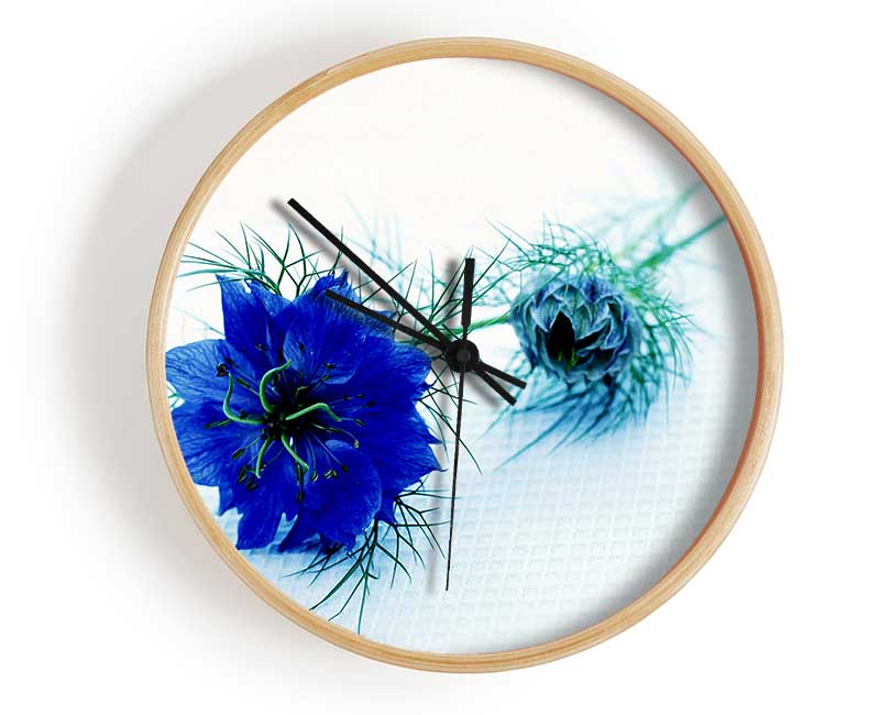 Blue Passion Clock - Wallart-Direct UK