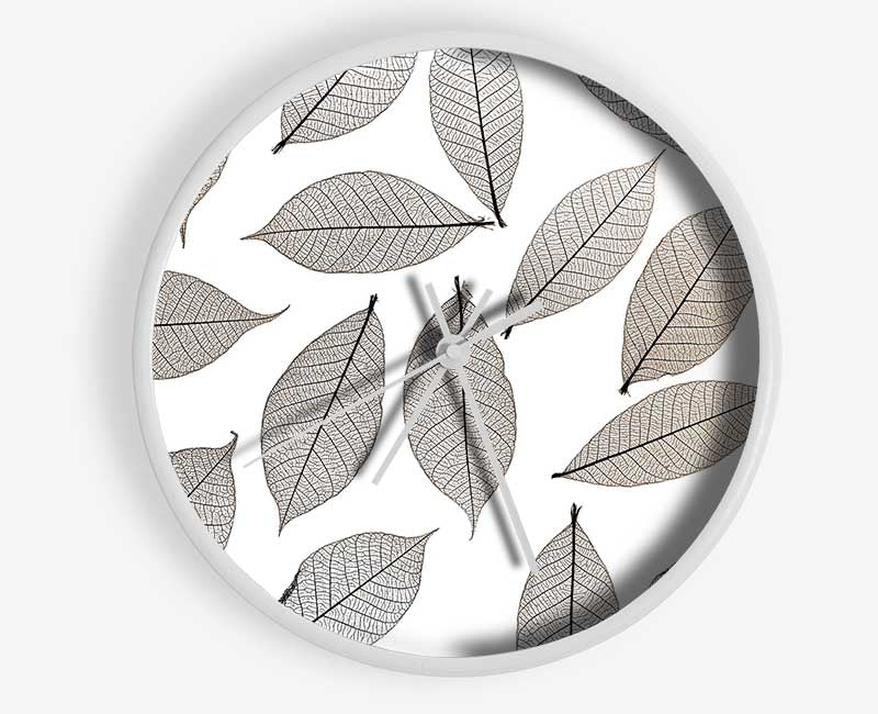 Leaves Power Clock - Wallart-Direct UK