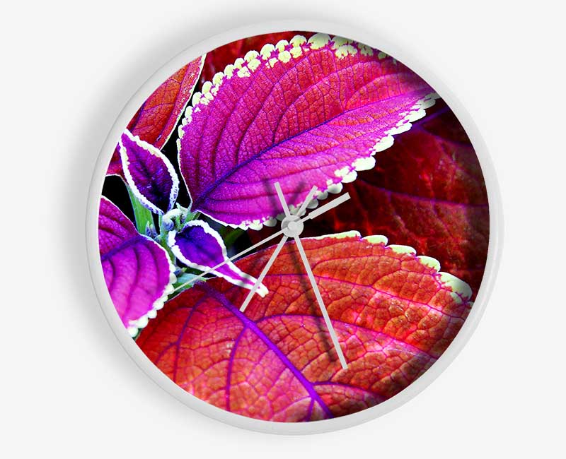 Rich Autumn Leaves Clock - Wallart-Direct UK