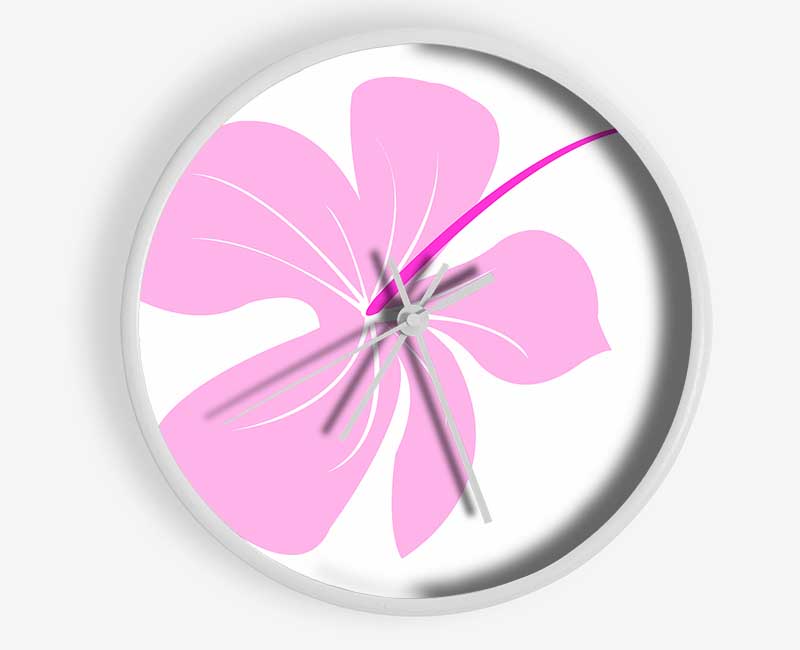 Pink Bloom Clock - Wallart-Direct UK