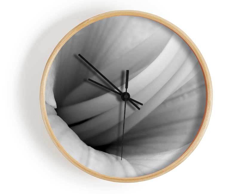 Soft Centre B n W Clock - Wallart-Direct UK