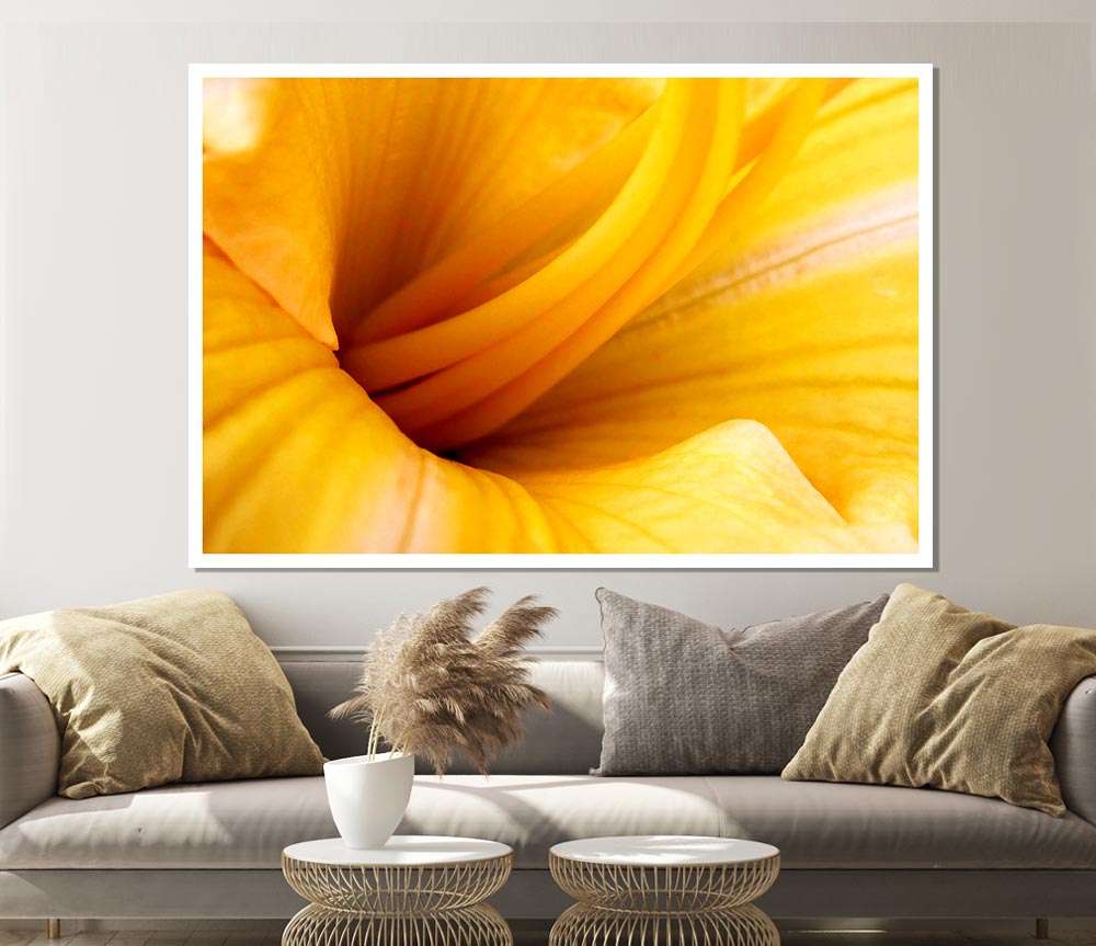 Yellow Trumpet Print Poster Wall Art