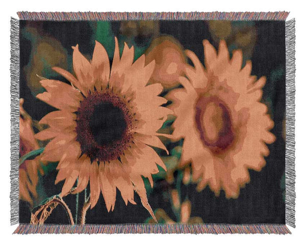 Sunflower Duo Woven Blanket