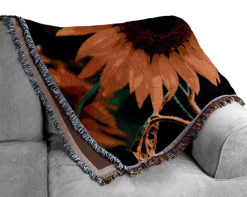 Sunflower Duo Woven Blanket