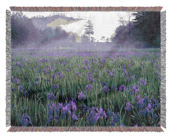 Bluebell Mist Woven Blanket