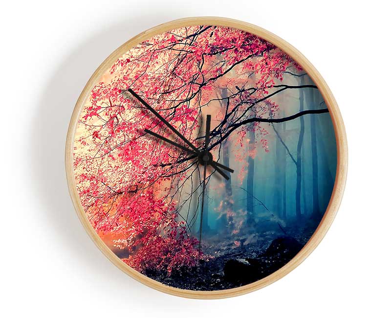 Jungle Forest In Japan Clock - Wallart-Direct UK