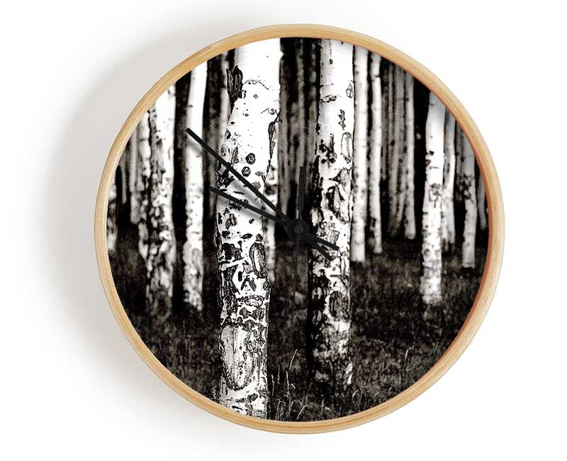 Mountains Quakies Forest Clock - Wallart-Direct UK