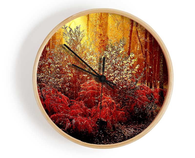 Autumn Forest Clock - Wallart-Direct UK