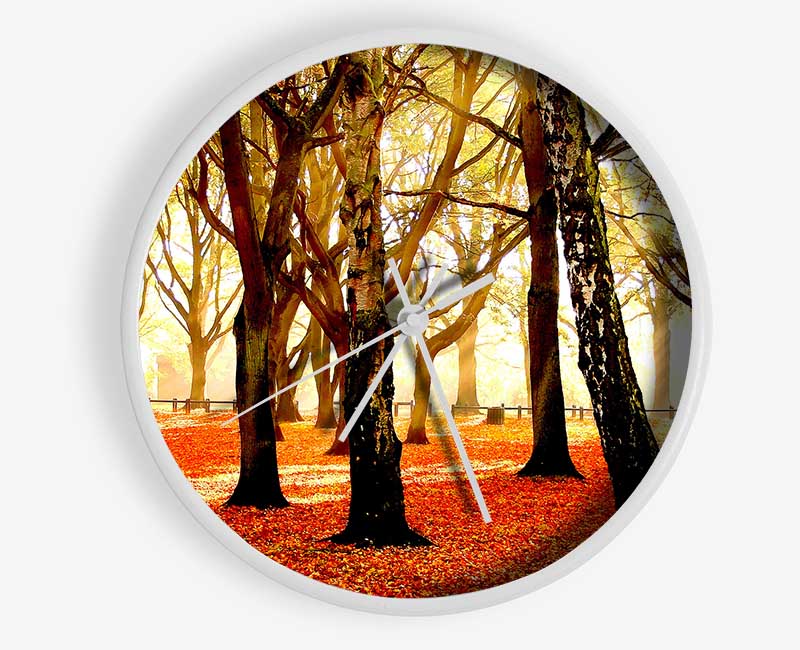 Warm Sunlight Clock - Wallart-Direct UK