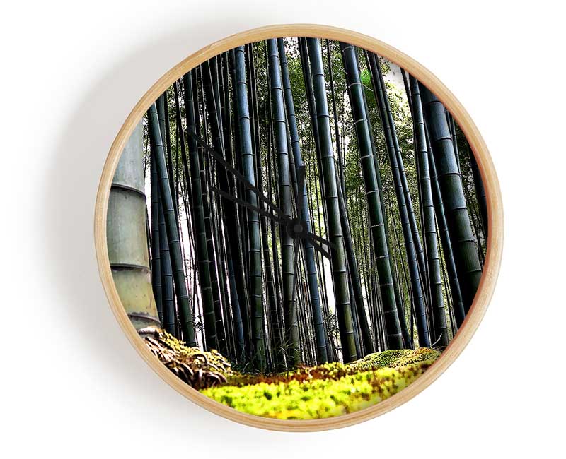 Huge Bamboo Forest Clock - Wallart-Direct UK