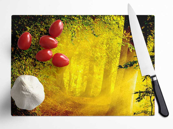 Enchanted Forest Glass Chopping Board