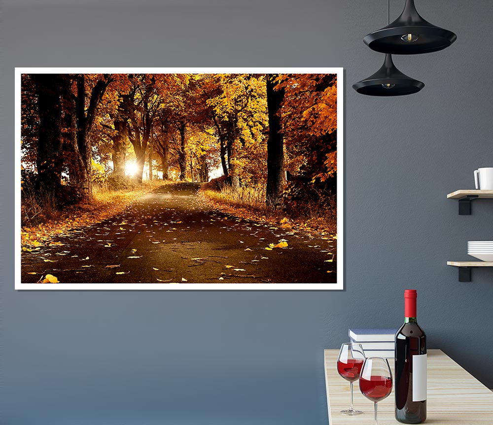 Autumn Breeze Print Poster Wall Art