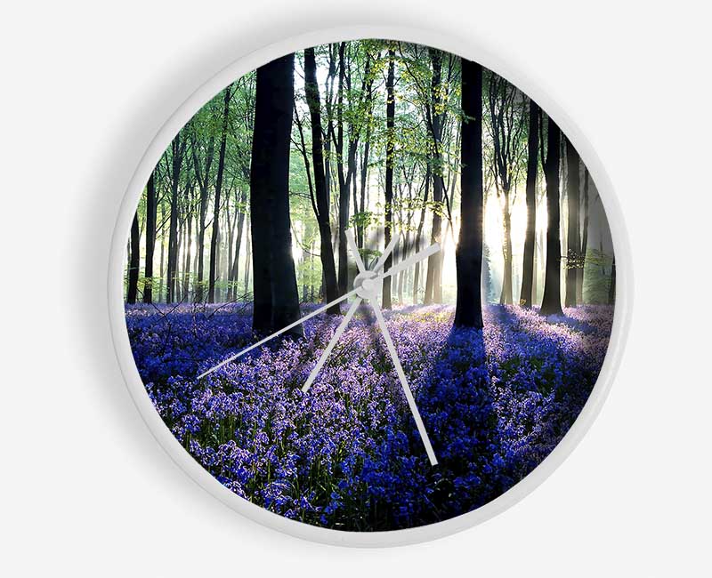 Dawn In Forest Clock - Wallart-Direct UK