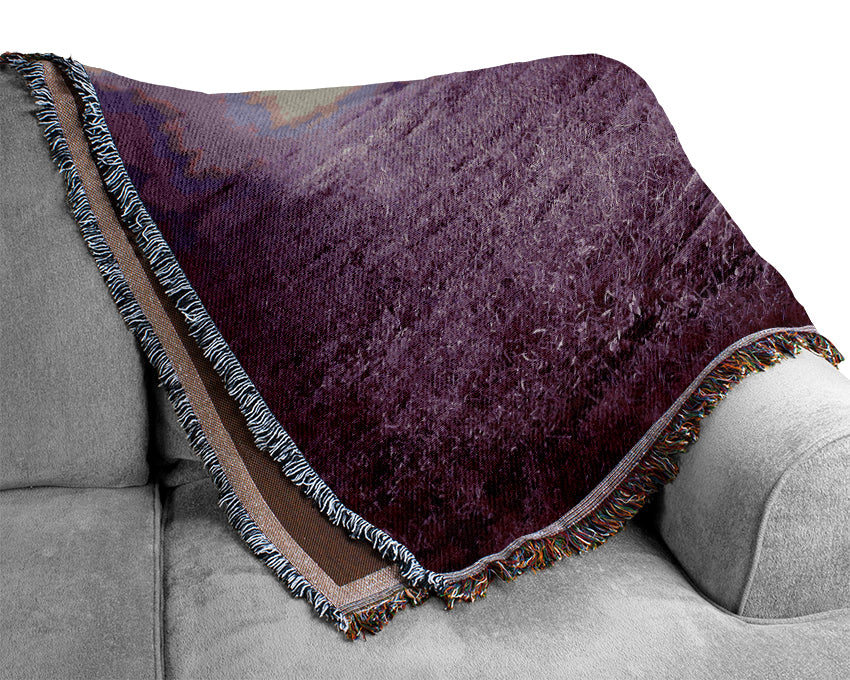 Purple Forest Woven Blanket