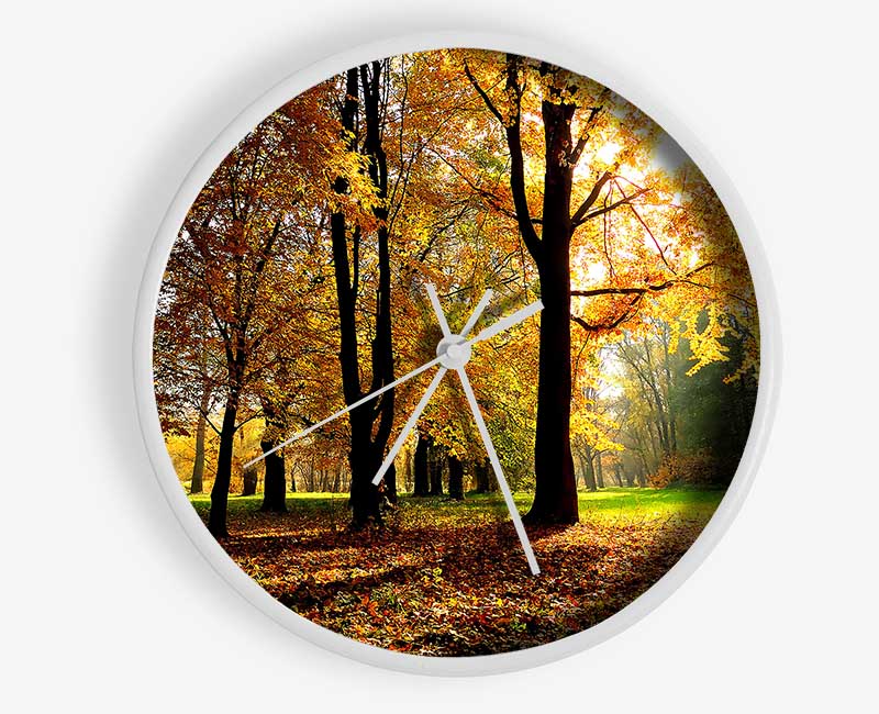 Autumn Season Clock - Wallart-Direct UK