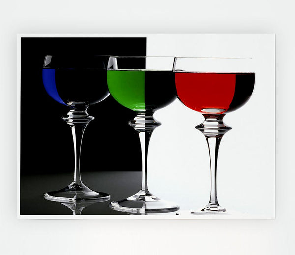 Cocktail Party Print Poster Wall Art