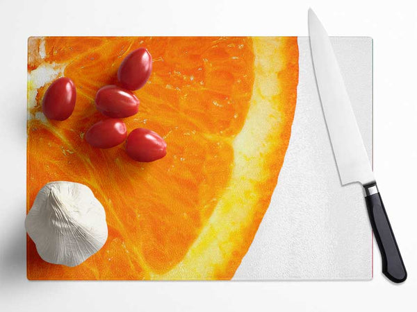 Orange Glass Chopping Board