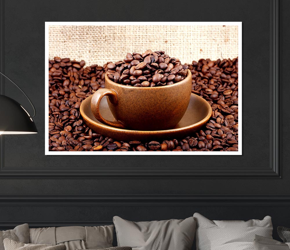 Coffee Cup Art Print Poster Wall Art