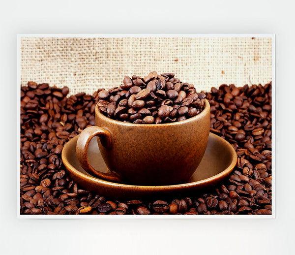 Coffee Cup Art Print Poster Wall Art