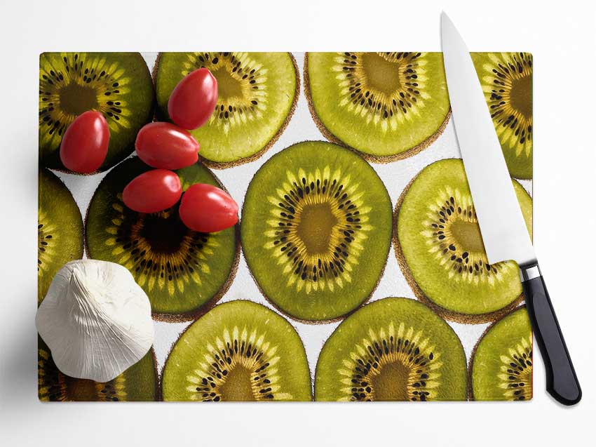 Kiwi Fruit Glass Chopping Board