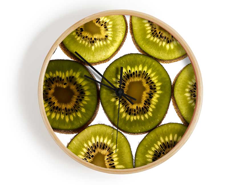 Kiwi Fruit Clock - Wallart-Direct UK