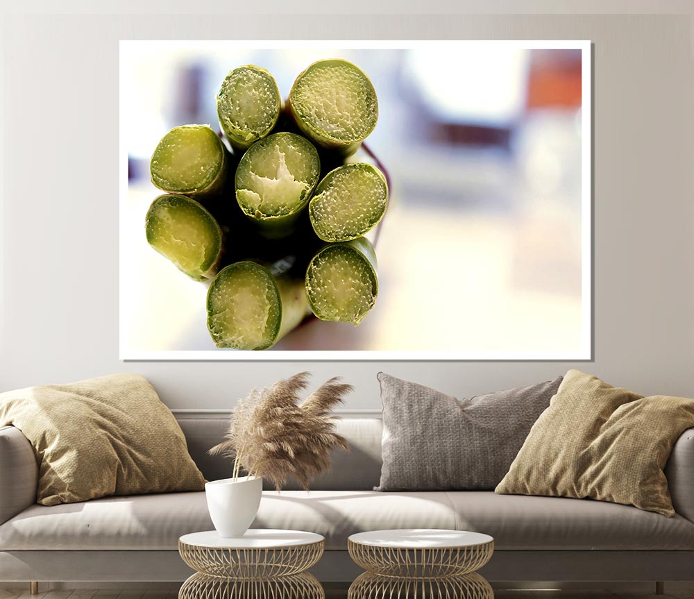 Asparagus Ends Print Poster Wall Art