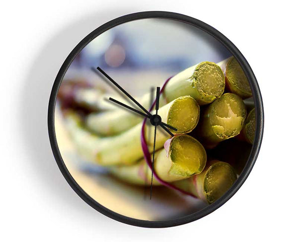 Asparagus 2 Clock - Wallart-Direct UK