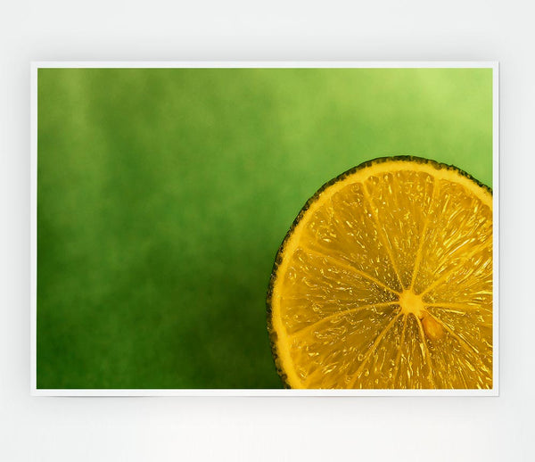 Lime Close Up Print Poster Wall Art