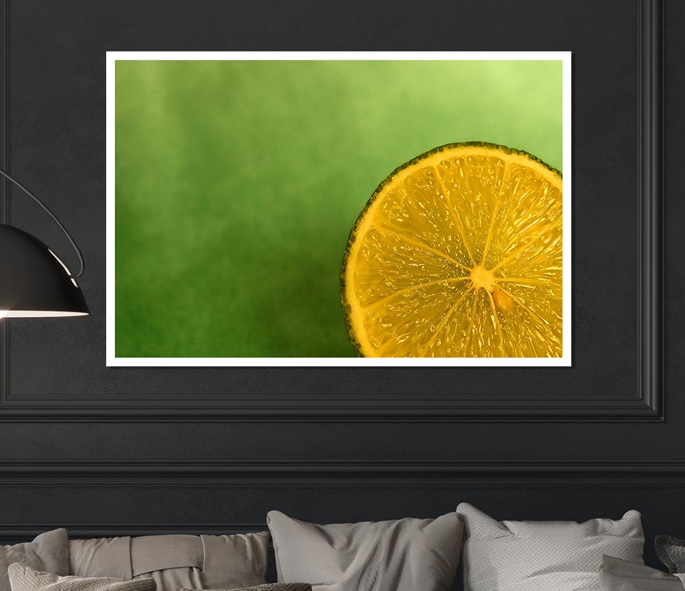 Lime Close Up Print Poster Wall Art