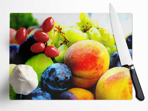 Fruit Bowl Glass Chopping Board