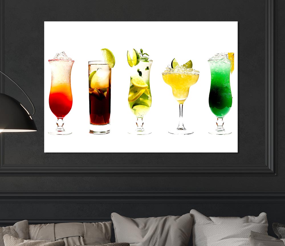 Cocktails For The Ladies Print Poster Wall Art