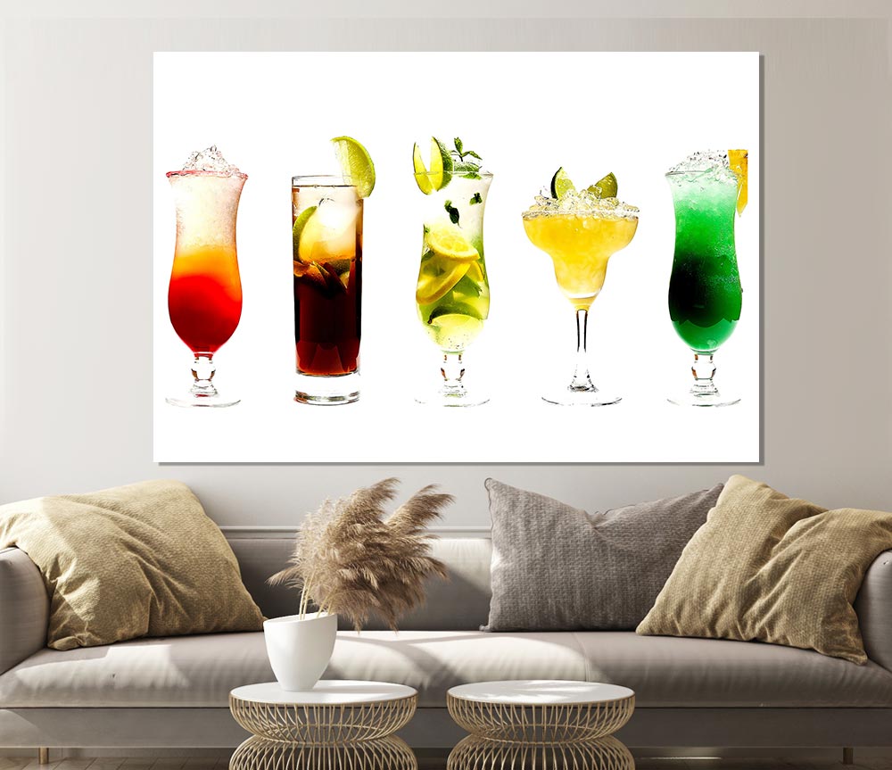 Cocktails For The Ladies Print Poster Wall Art