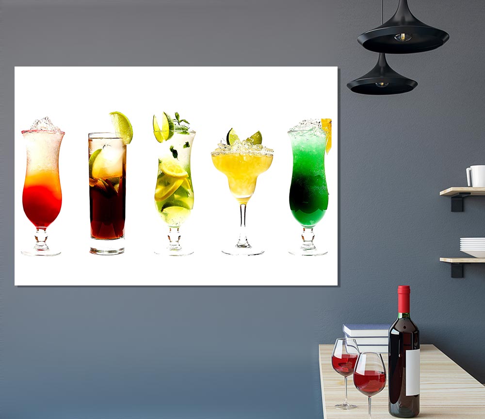 Cocktails For The Ladies Print Poster Wall Art