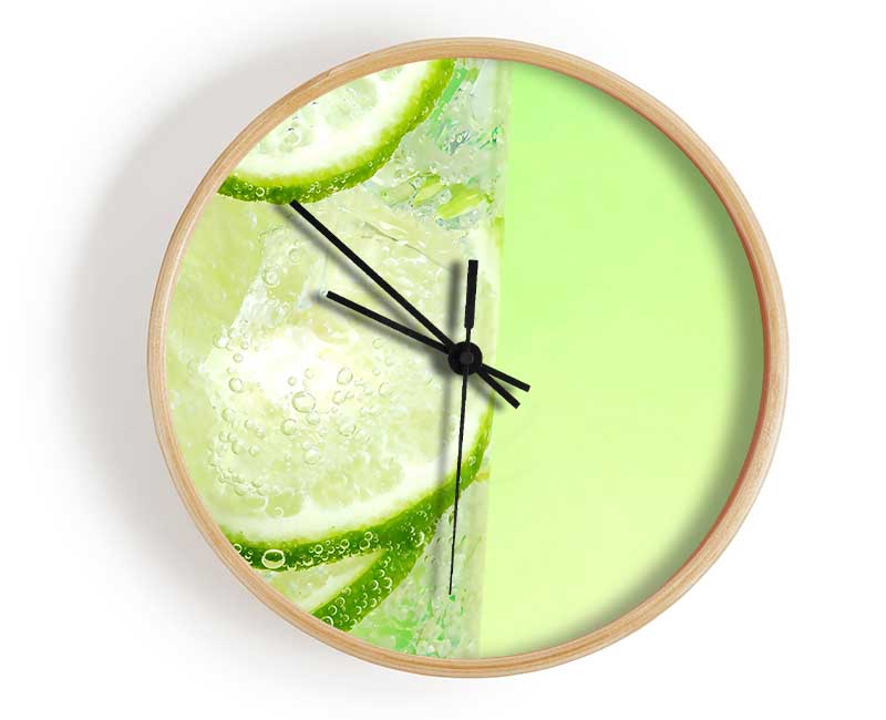 Fresh Lemonade With Lime Clock - Wallart-Direct UK