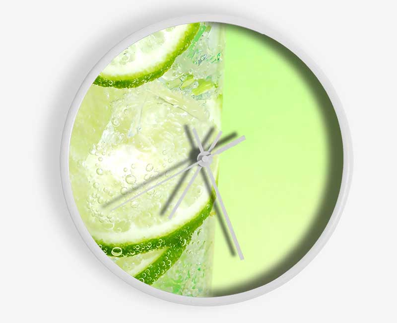 Fresh Lemonade With Lime Clock - Wallart-Direct UK