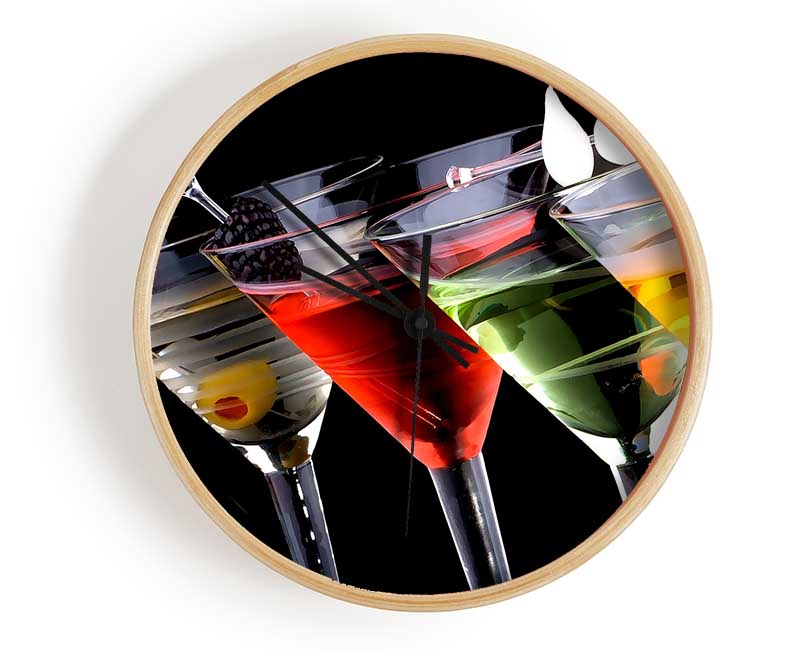 Drinks Anyone Clock - Wallart-Direct UK